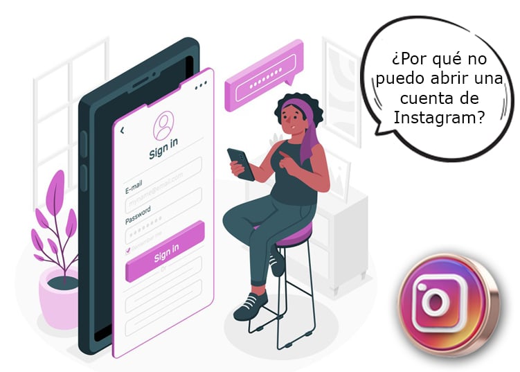 ¿Por qué no puedo abrir una cuenta de Instagram?