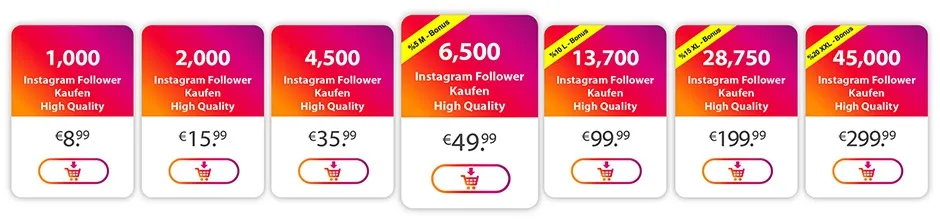 Günstige Follower und Likes kaufen vom intern. Branchenprimus.