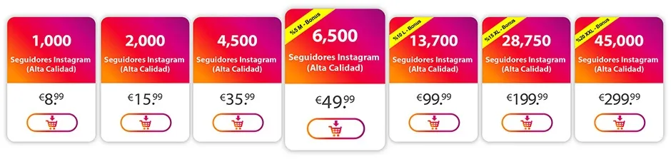 Compra Seguidores baratos y compra Likes baratos.