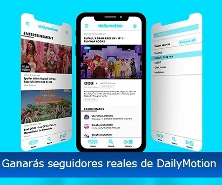 Ganarás seguidores reales de DailyMotion