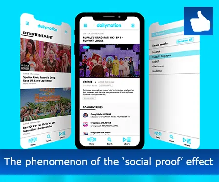 The phenomenon of the ‘social proof’ effect