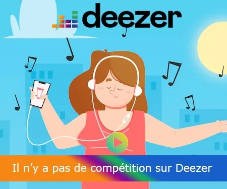 Il n’y a pas de compétition sur Deezer