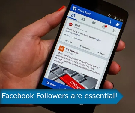 Facebook Followers are essential!