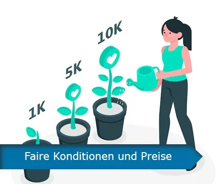 Faire Konditionen und Preise