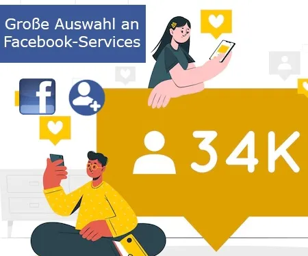 Große Auswahl an Facebook-Services