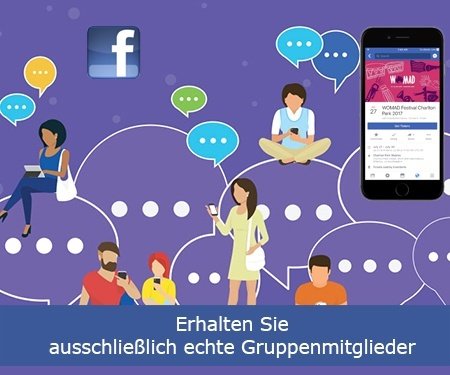 Erhalten Sie ausschließlich echte Gruppenmitglieder Erhalten Sie ausschließlich echte Gruppenmitglieder