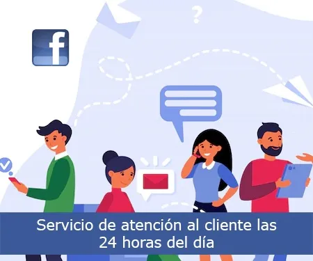 Servicio de atención al cliente las 24 horas del día