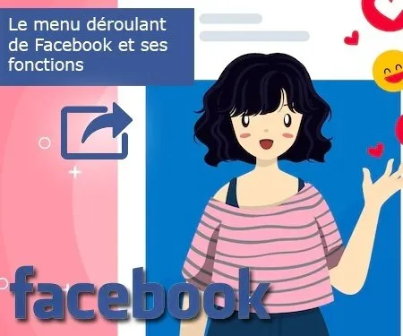 Le menu déroulant de Facebook et ses fonctions