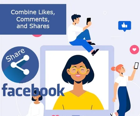 Combine Likes, Comments, and Shares