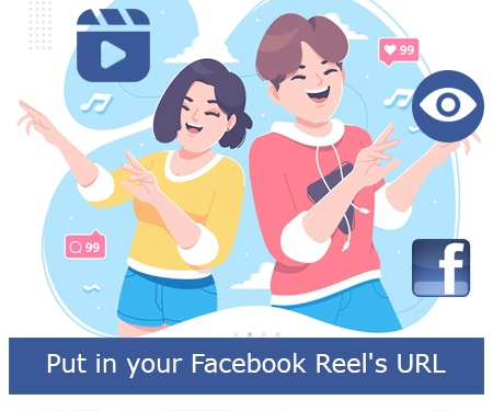 Put in your Facebook Reel's URL