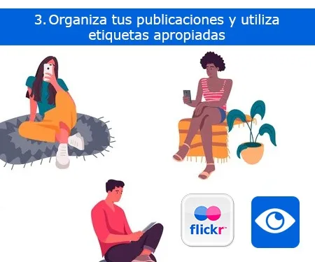 Organiza tus publicaciones y utiliza etiquetas apropiadas