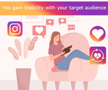 You gain Visibility with your target audience