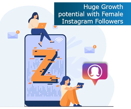 Huge Growth potential with Female Instagram Followers