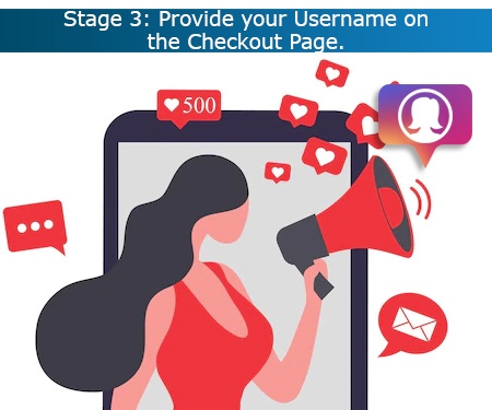 Provide your Username on the Checkout Page
