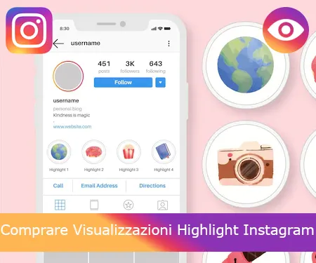 Comprare Visualizzazioni Highlight Instagram