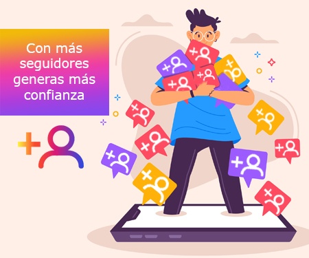 Con más seguidores generas más confianza Con más seguidores generas más confianza