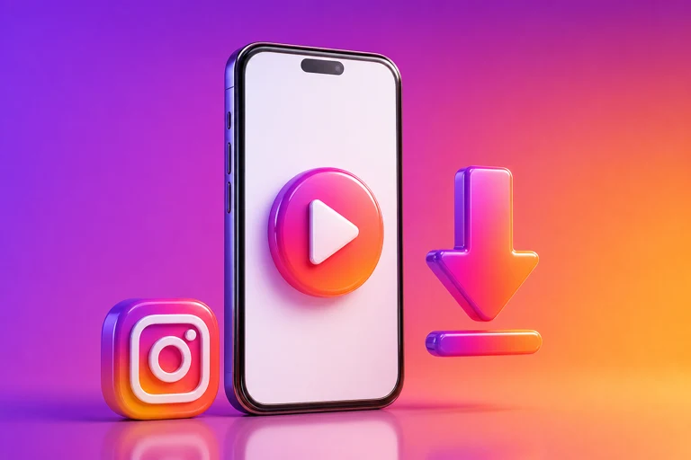 Instagram Reels Downloader enregistrant un reel en MP4 avec son audio