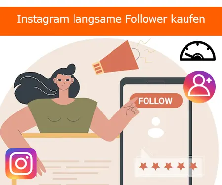 Instagram langsame Follower kaufen