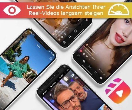 Lassen Sie die Ansichten Ihrer Reel-Videos langsam steigen Lassen Sie die Ansichten Ihrer Reel-Videos langsam steigen