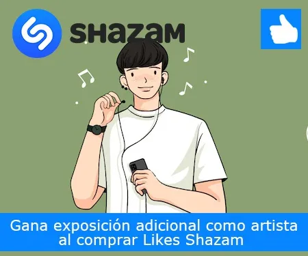 Gana exposición adicional como artista al comprar Likes Shazam