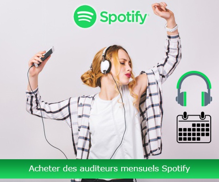 Acheter des auditeurs mensuels Spotify Acheter des auditeurs mensuels Spotify