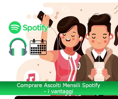 Comprare Ascolti Mensili Spotify - i vantaggi