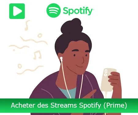 Acheter des Streams Spotify (Prime)