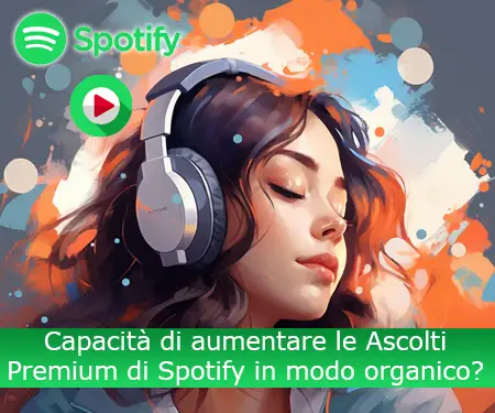 Capacità di aumentare le Ascolti Premium di Spotify in modo organico?