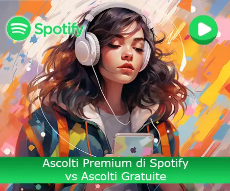 Ascolti Premium di Spotify vs Ascolti Gratuite