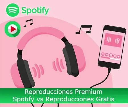 Reproducciones Premium Spotify vs Reproducciones Gratis
