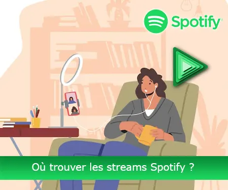Où trouver les streams Spotify ?