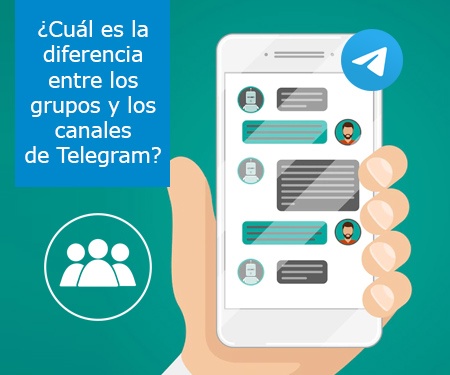 ¿Cuál es la diferencia entre los grupos y los canales de Telegram?