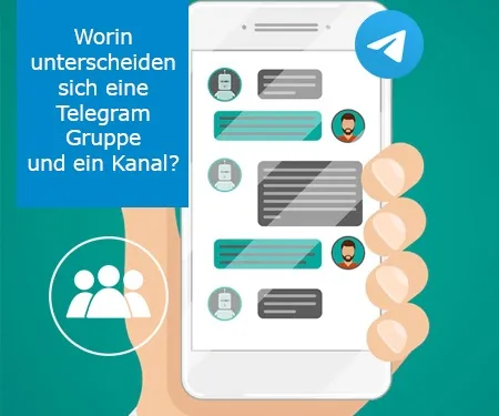 Worin unterscheiden sich eine Telegram Gruppe und ein Kanal?