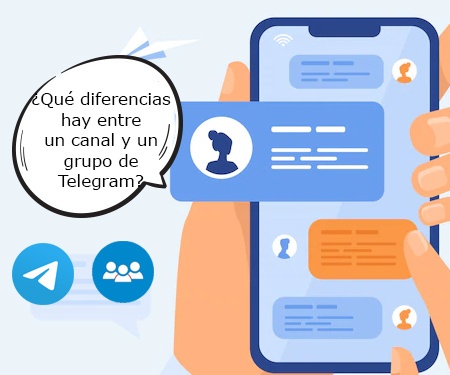 ¿Qué diferencias hay entre un canal y un grupo de Telegram?