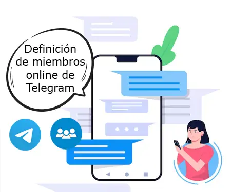 Definición de miembros online de Telegram