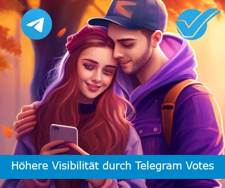 Höhere Visibilität durch Telegram Votes