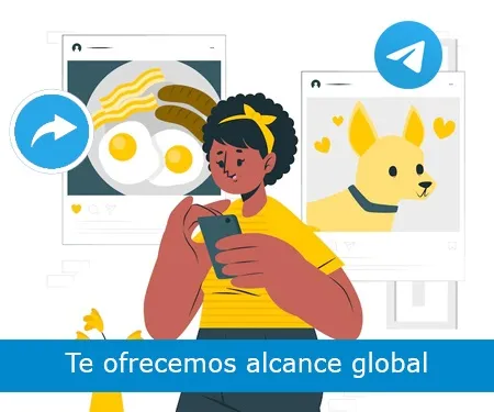 Te ofrecemos alcance global