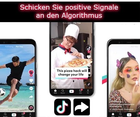 Schicken Sie positive Signale an den Algorithmus Schicken Sie positive Signale an den Algorithmus