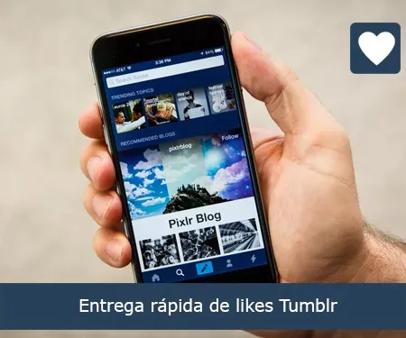 Entrega rápida de likes Tumblr