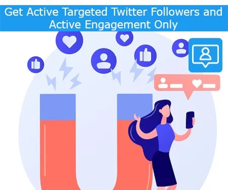 Get Active Targeted Twitter Followers and Active Engagement Only