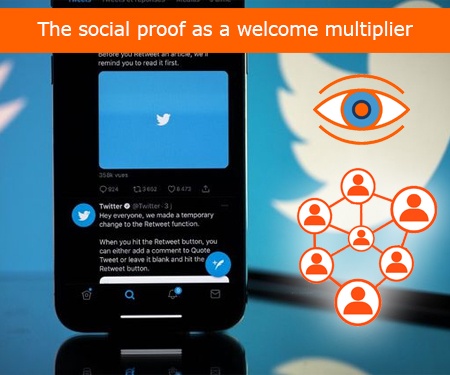 The social proof as a welcome multiplier The social proof as a welcome multiplier