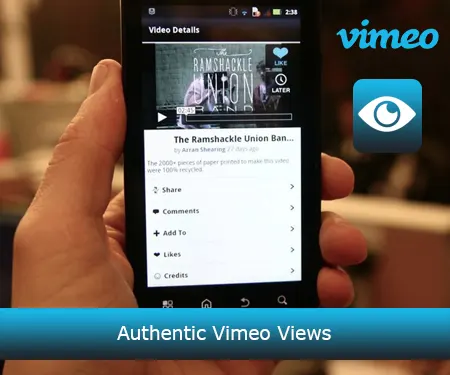 Authentic Vimeo Views