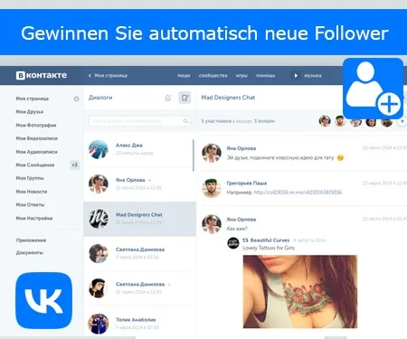 Gewinnen Sie automatisch neue Follower