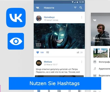 Nutzen Sie Hashtags