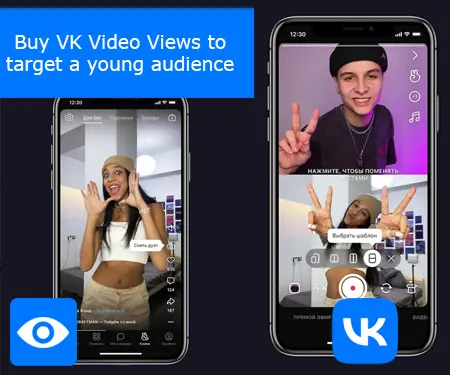 Buy VK Video Views to target a young audience