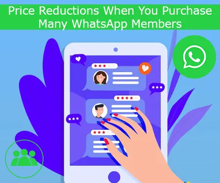 Price Reductions When You Purchase Many WhatsApp Members