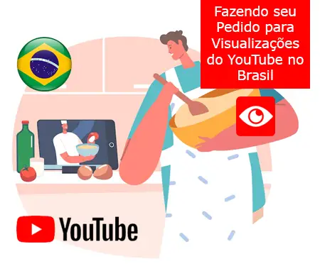 Fazendo seu Pedido para Visualizações do YouTube no Brasil