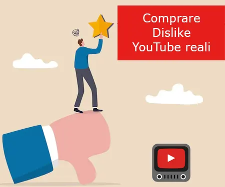 Comprare Dislike YouTube reali