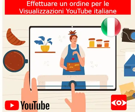 Effettuare un ordine per le Visualizzazioni YouTube italiane