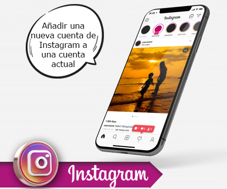 Añadir una nueva cuenta de Instagram a una cuenta actual